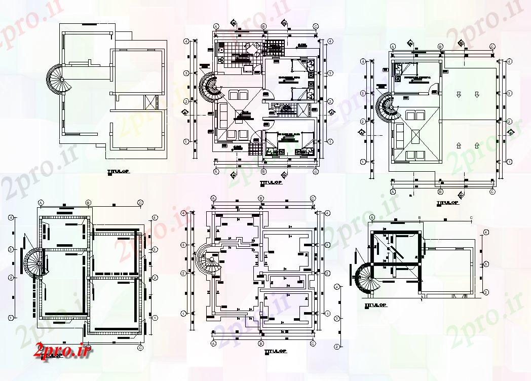 دانلود نقشه مسکونی  ، ویلایی ، آپارتمان  مسکونی ساختمان کار طرحی جزئیات  دو بعدی   چیدمان (کد82191)