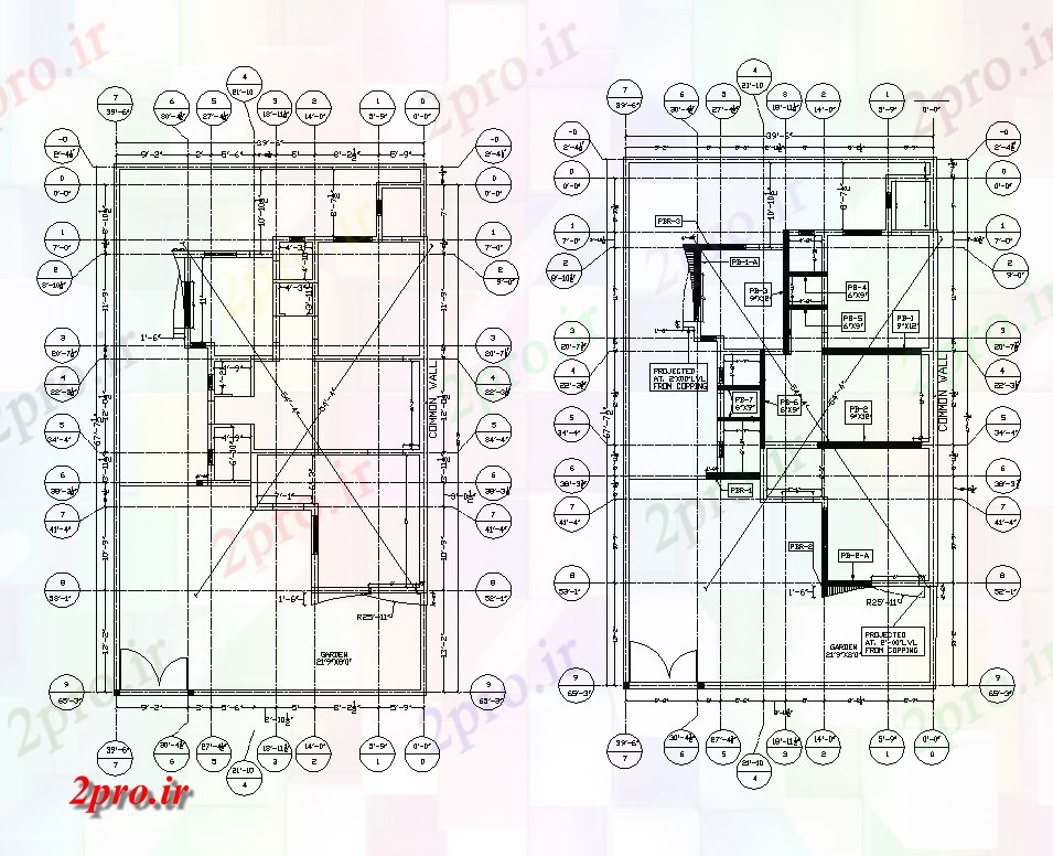 دانلود نقشه  ساختمان دولتی ، سازمانی موزه طرحی ساختمان جزئیات  دو بعدی   چیدمان (کد82299)