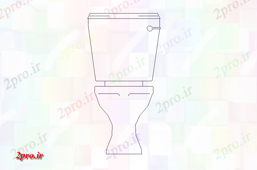 دانلود نقشه تجهیزات بهداشتی توالت نما جزئیات  دو بعدی   چیدمان نما (کد82397)