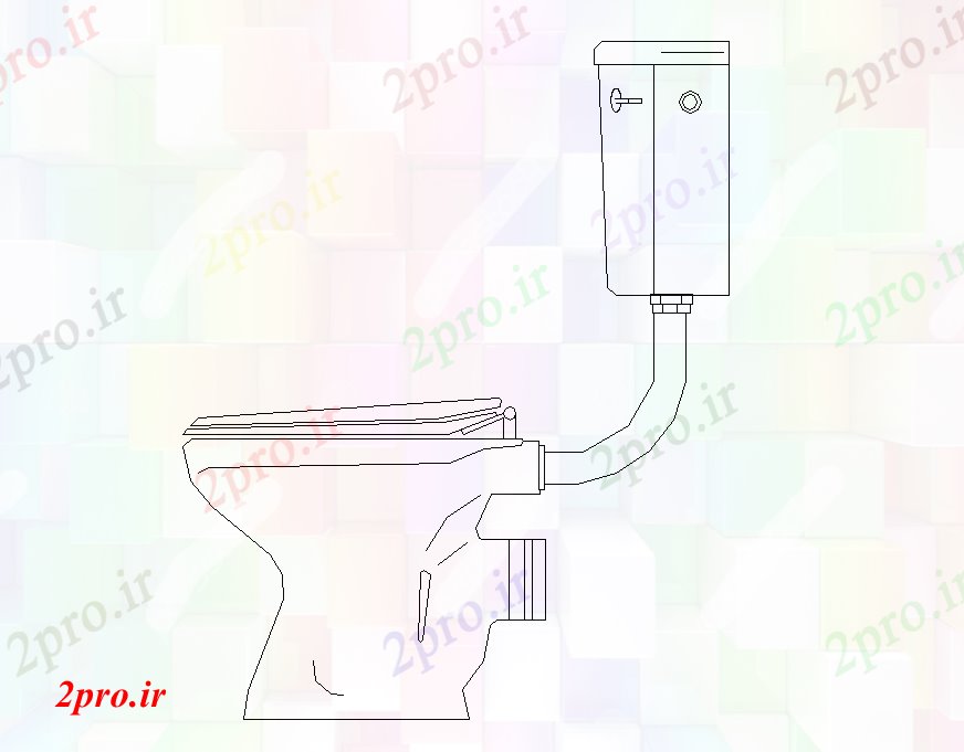 دانلود نقشه سرویس بهداشتی - دستشویی  بهداشتی طرحی ساختار (کد82409)