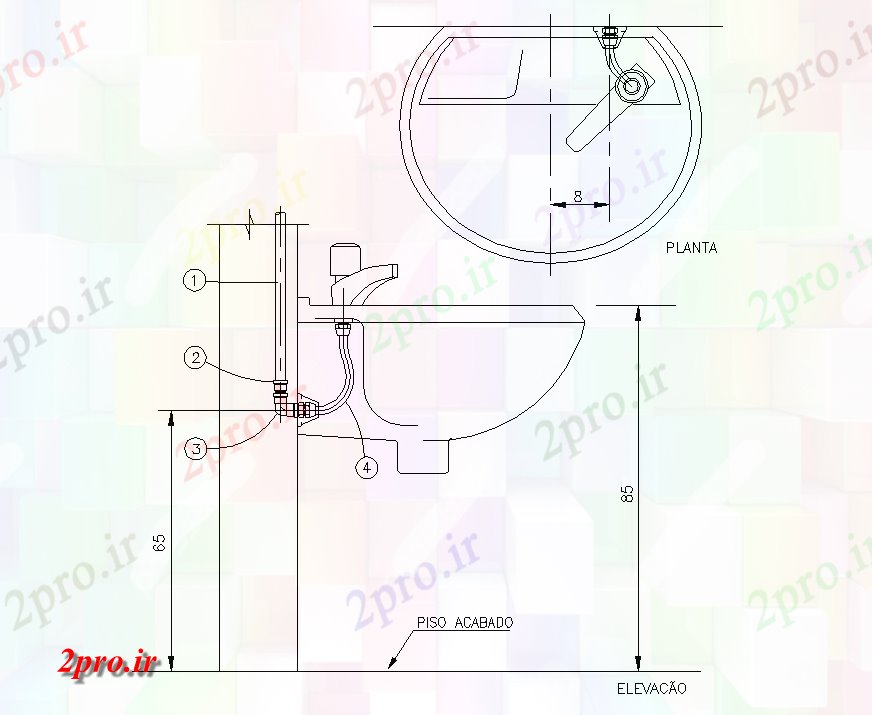 دانلود نقشه تجهیزات بهداشتی بهداشتی روشویی جزئیات ساختار بلوک   دو بعدی   چیدمان اتوکد (کد82461)