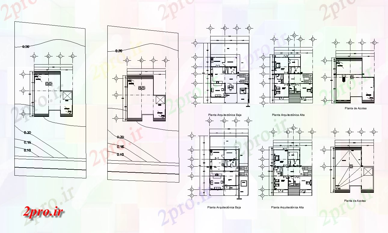 دانلود نقشه مسکونی ، ویلایی ، آپارتمان سایت و ساخت و ساز طرحی مسکن ساختمان ساختار جزئیات 13 در 16 متر (کد82481)