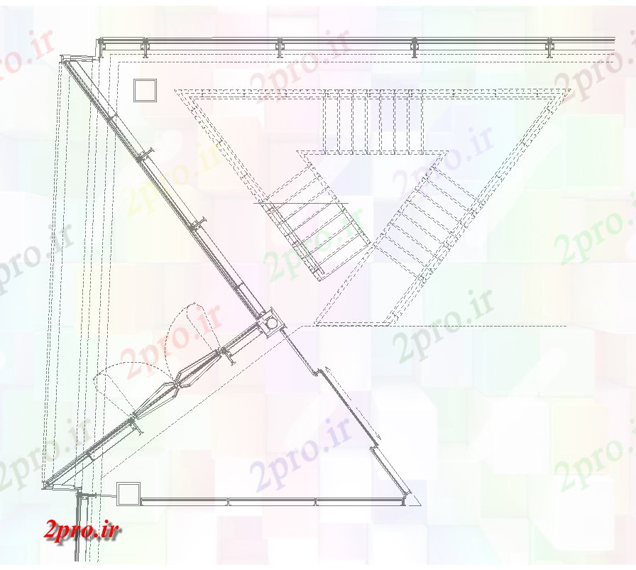 دانلود نقشه جزئیات ساخت و ساز سقف ساختار جزئیات ریخته  دو بعدی   (کد82495)