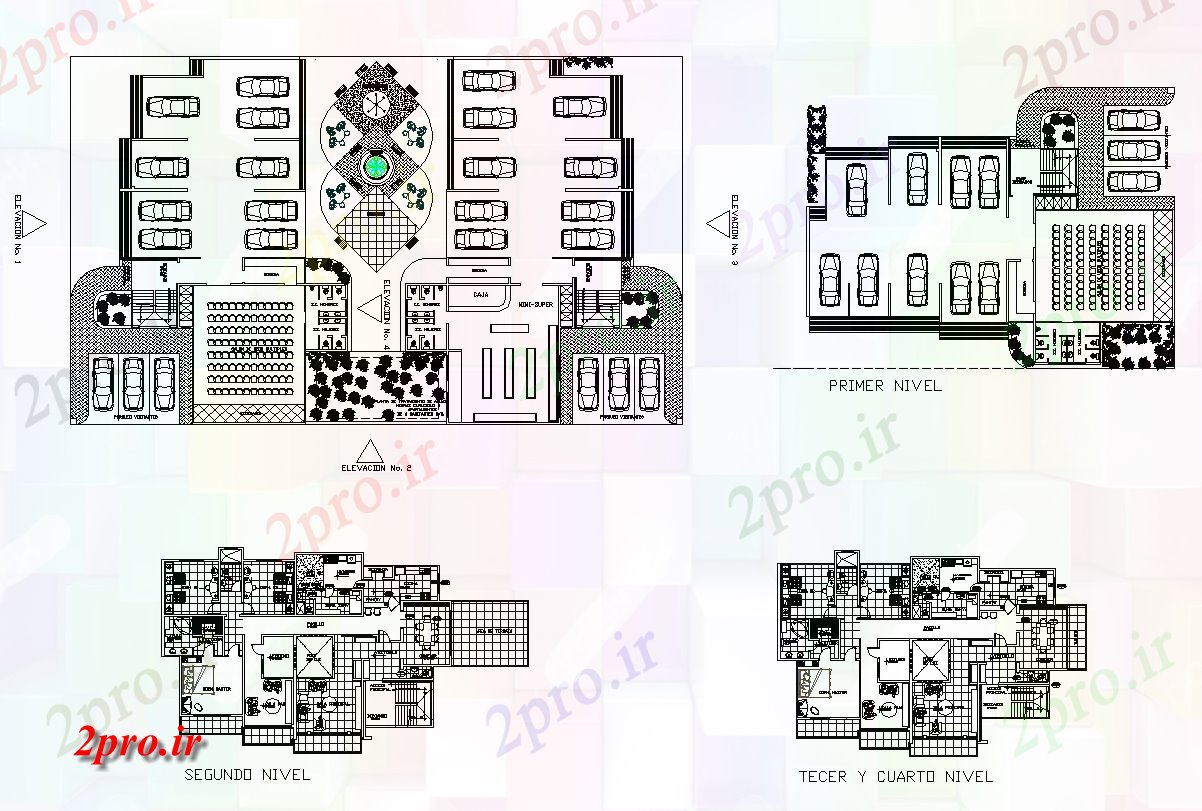 دانلود نقشه خانه های کوچک ، نگهبانی ، سازمانی - مسکونی مسکن منطقه ساختمان طرحی جزئیات دو بعدی طرح 30 در 50 متر (کد82510)