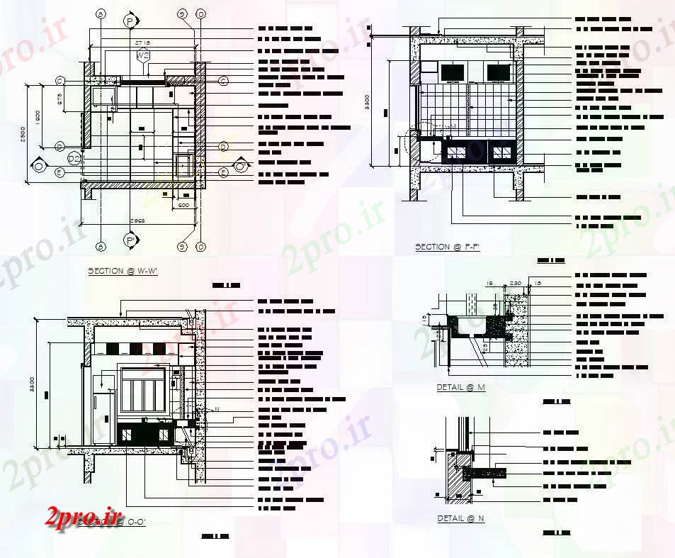 دانلود نقشه آشپزخانه بخش آشپزخانه جزئیات  طرحی  (کد82591)