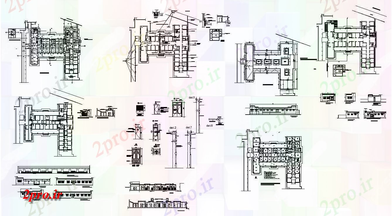 دانلود نقشه جزئیات ساخت و ساز طرحی و نما ساختمان ساختار بلوک ساخت و ساز  طرح (کد82642)