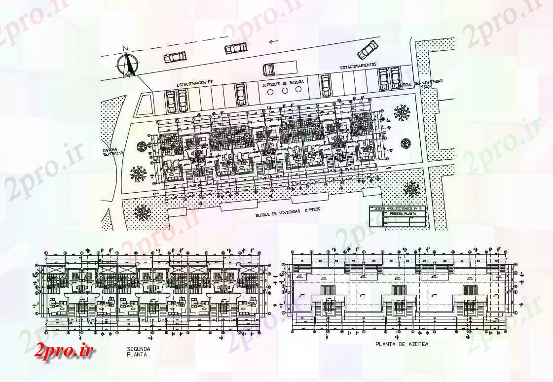 دانلود نقشه مسکونی  ، ویلایی ، آپارتمان  زمین، جزئیات طرحی طبقه اول و دوم چند خانواده بلوک های آپارتمان  ی  (کد82761)