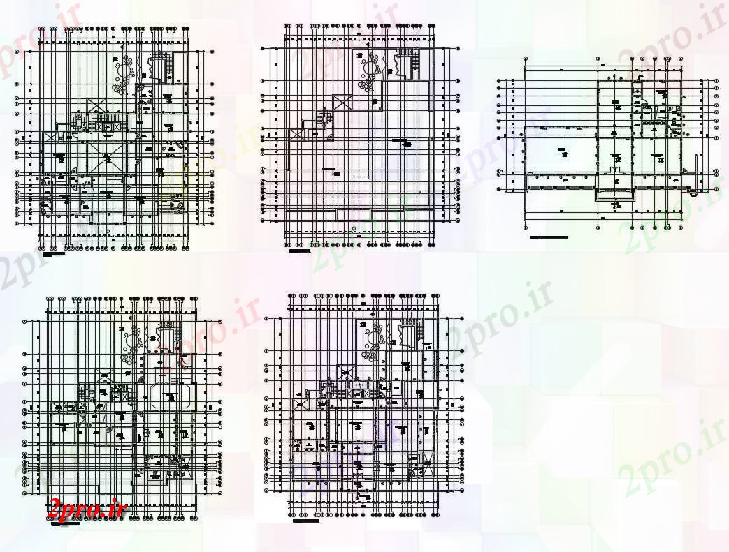 دانلود نقشه مسکونی ، ویلایی ، آپارتمان طرحی طبقه خانه و فریم طرح 30 در 3 متر (کد82812)