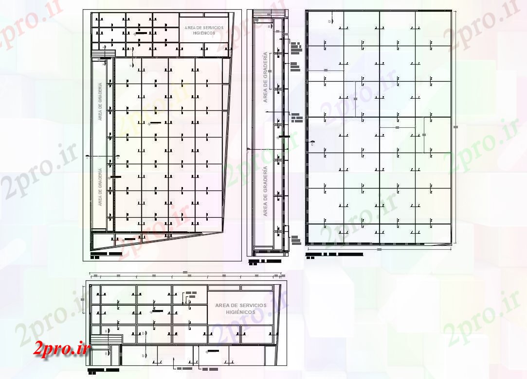 دانلود نقشه جزئیات ساختار خدمات توزیع منطقه بهداشت و طرحی فریم جزئیات (کد82867)