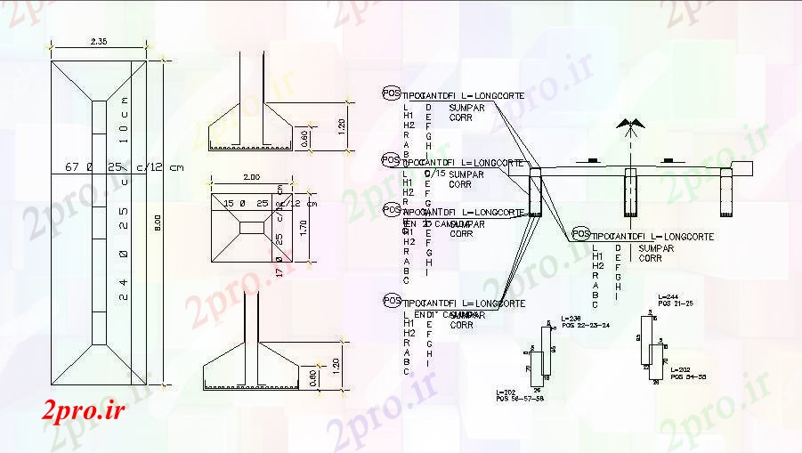 دانلود نقشه جاده و پل بتن سازه پل  ساخت و ساز طراحی جزئیات (کد83058)