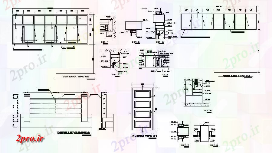 دانلود نقشه جزئیات ساخت و ساز بنیاد و جزئیات سازنده از مدرسه با درب  (کد83126)