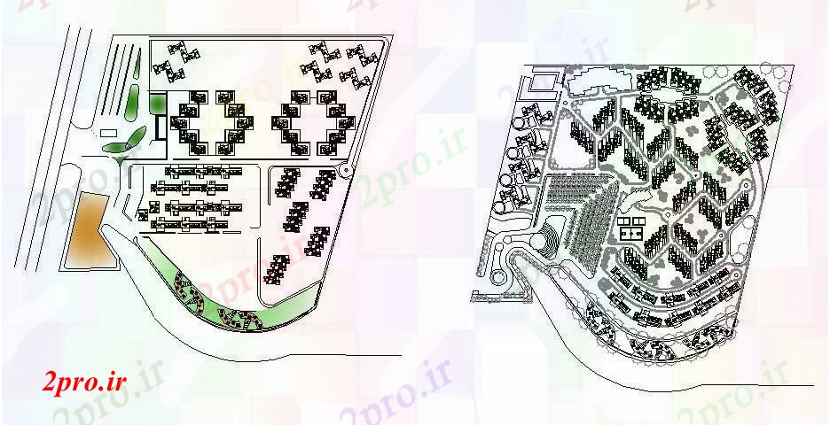 دانلود نقشه مسکونی  ، ویلایی ، آپارتمان  جزئیات طرحی توزیع آپارتمان   آپارتمان    (کد83146)