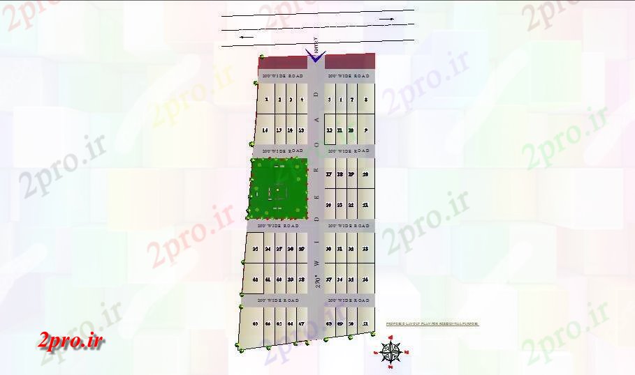 دانلود نقشه مسکونی ، ویلایی ، آپارتمان مسکن سایت مستعمره طرحی مسکونی و جزئیات توطئه 23 در 47 متر (کد83191)