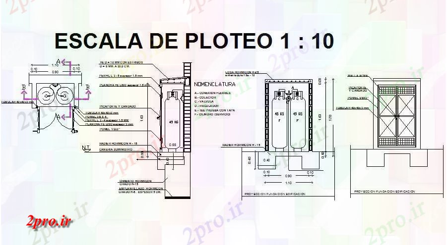 دانلود نقشه جزئیات ساختار شیشه ای مرکز گاز  نصب و راه اندازی طراحی جزئیات (کد83213)