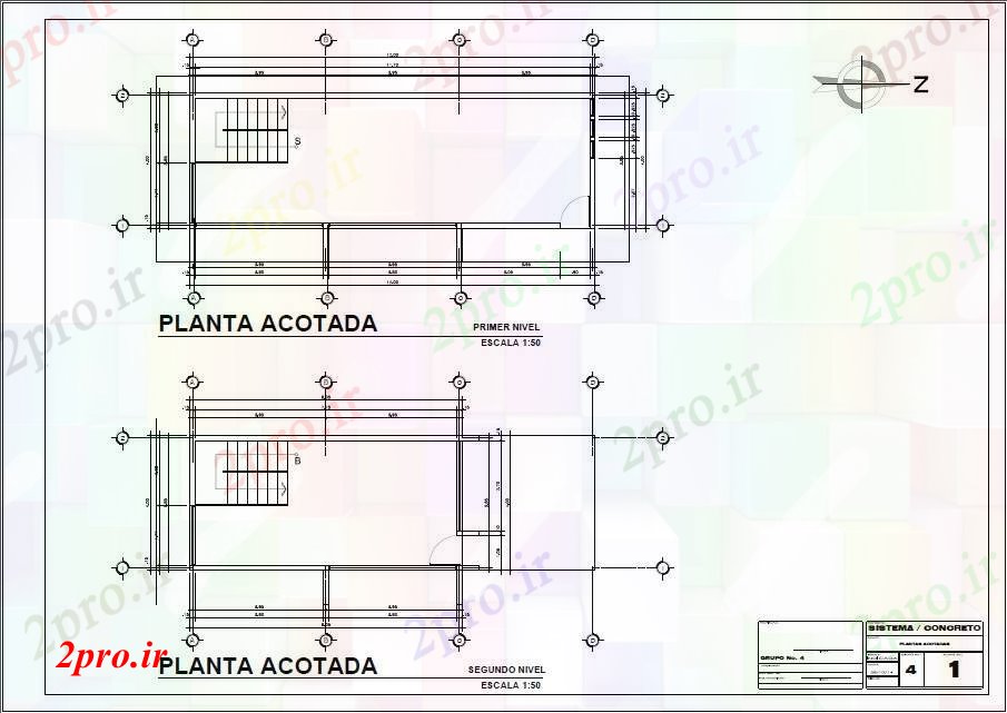 دانلود نقشه جزئیات ساختار پوشش جزئیات طرحی از هر دو طبقه از  خانه طراحی جزئیات  (کد83268)