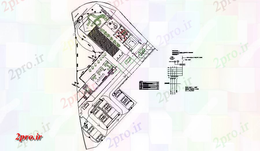 دانلود نقشه باشگاه نورپردازی باشگاه توزیع خانه طرح 8 در 8 متر (کد83314)