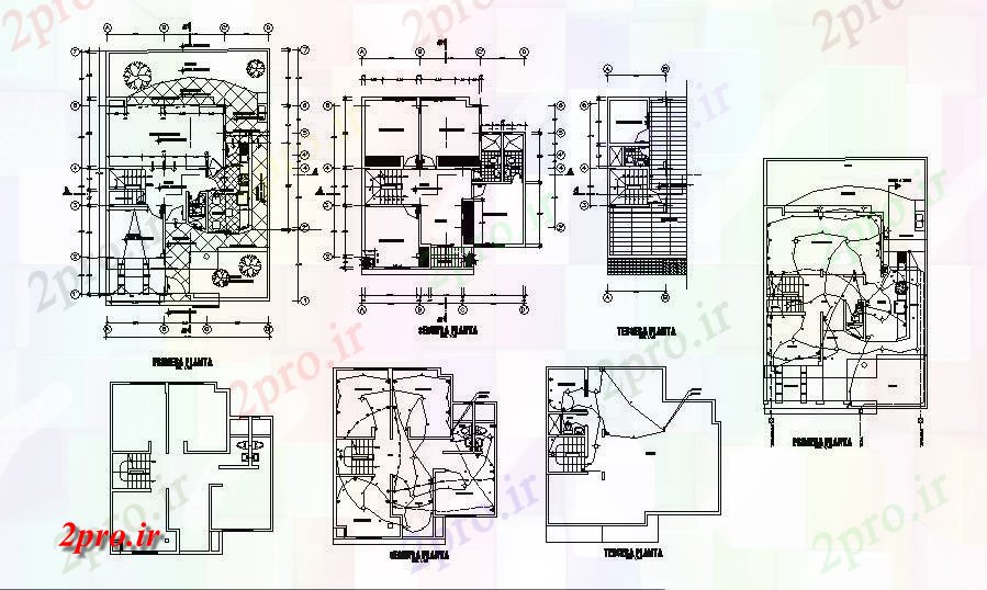 دانلود نقشه مسکونی ، ویلایی ، آپارتمان خانه طرحی طبقه، طرحی جلد و طراحی های الکتریکی جزئیات 10 در 10 متر (کد83472)