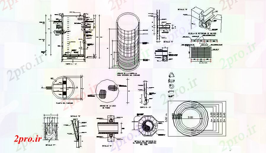 دانلود نقشه جزئیات ساختار اتاق ساختار، ساخت و ساز و خودکار  جزئیات (کد83489)