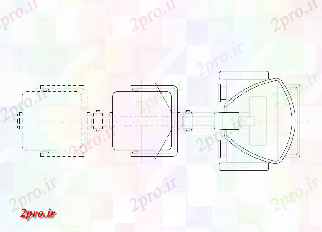 دانلود نقشه بلوک مبلمان بیمار صندلی بخش   (کد83629)