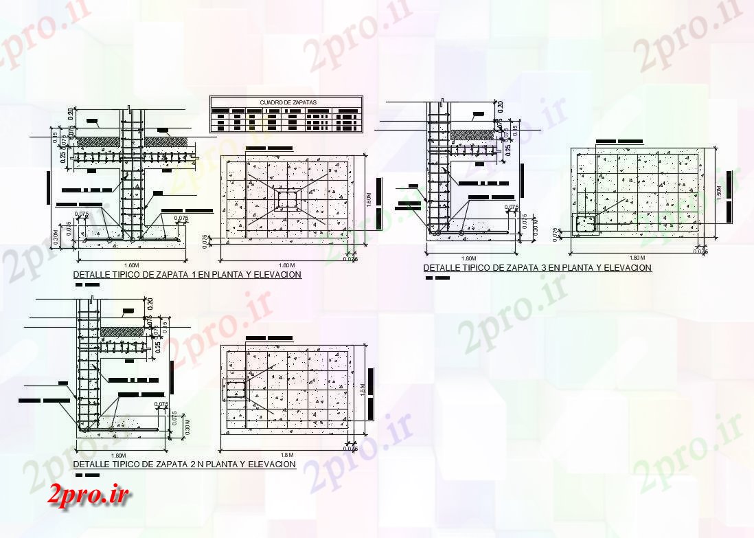 دانلود نقشه جزئیات ساختار ساخت و ساز دیوار ها و جای پای کفش جزئیات ساخت (کد83683)