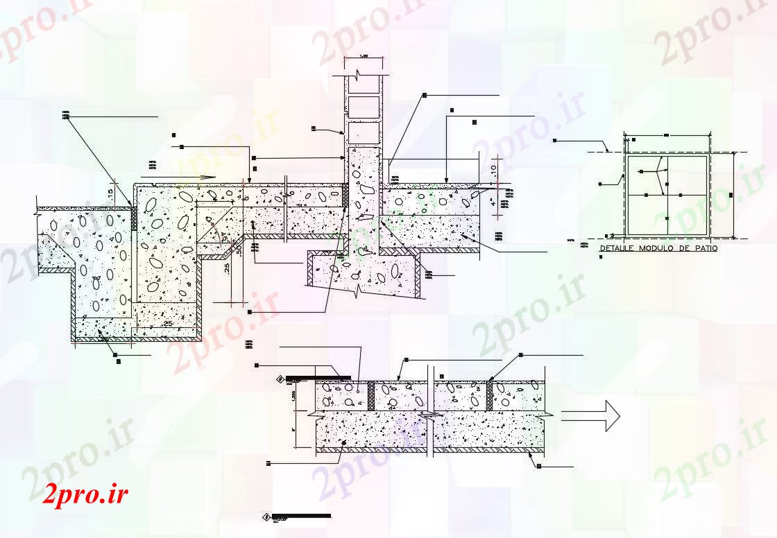 دانلود نقشه جزئیات ساخت و ساز جزئیات گردش مسیر با ساخت و ساز  کلاس درس جزئیات (کد83698)