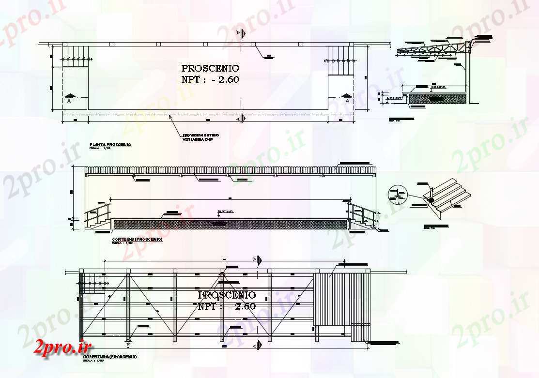 دانلود نقشه جزئیات ساختار پوشش سقف ساختار و ساخت و ساز جزئیات با  procesino طراحی جزئیات  (کد83710)