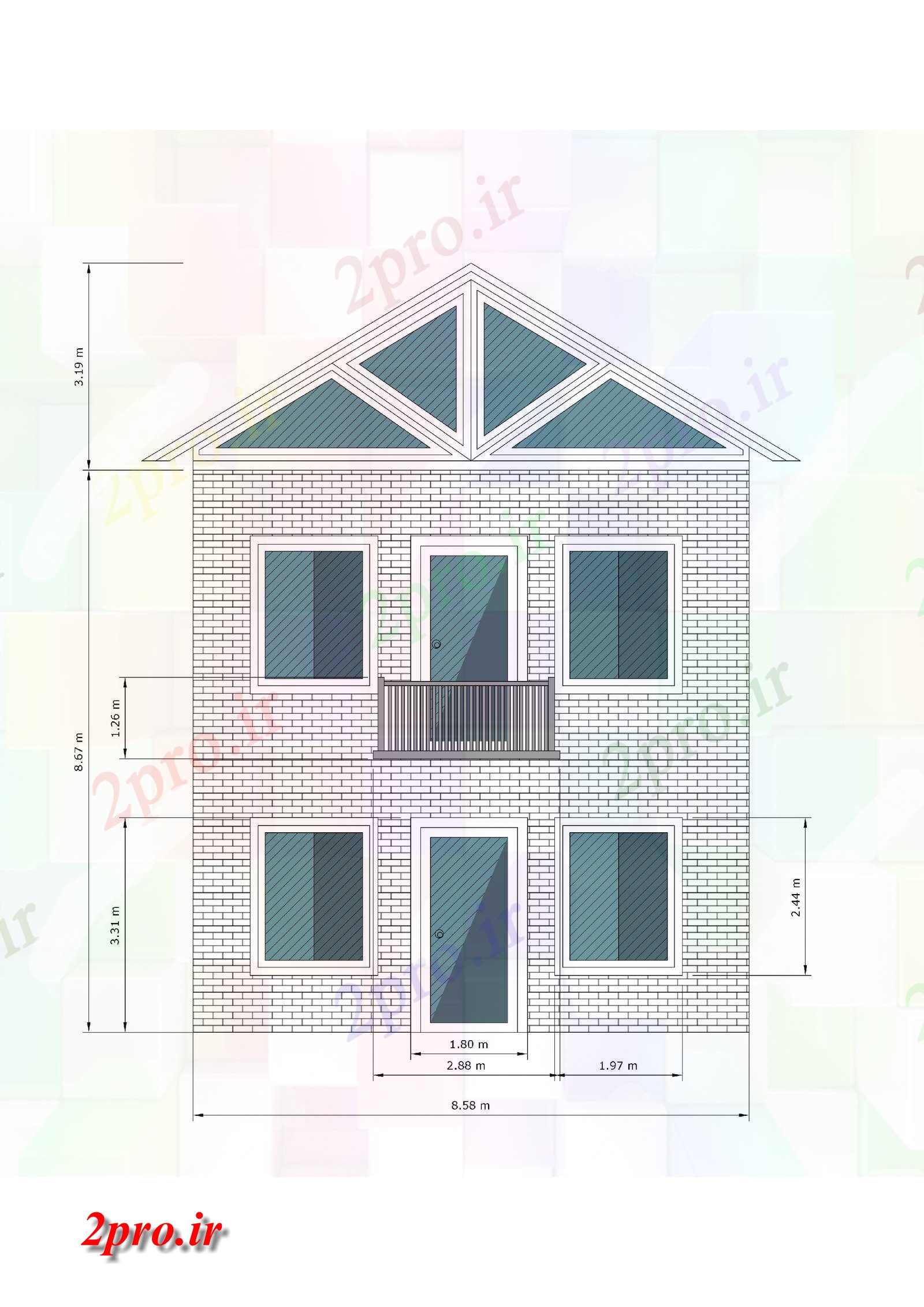 دانلود نقشه جزئیات ساخت و ساز FloorPlan (کد83731)