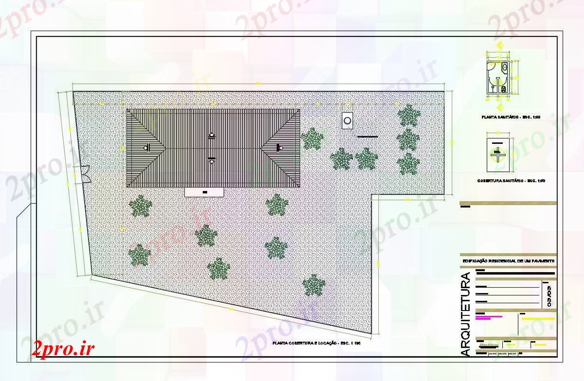 دانلود نقشه جزئیات ساختار پوشش و اجاره طرحی بهداشتی خانه مسکونی (کد83922)