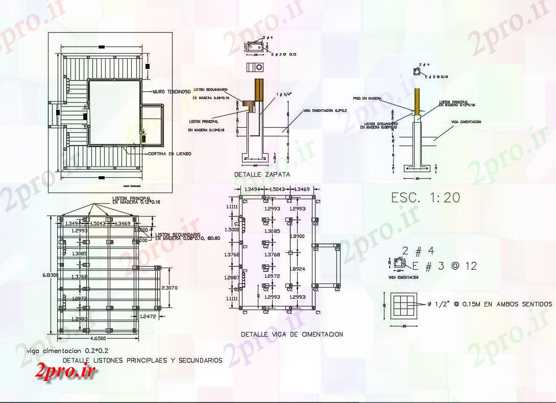 دانلود نقشه جزئیات ساخت و ساز پرتو بنیاد و ساخت و ساز راه پله جزئیات (کد84077)