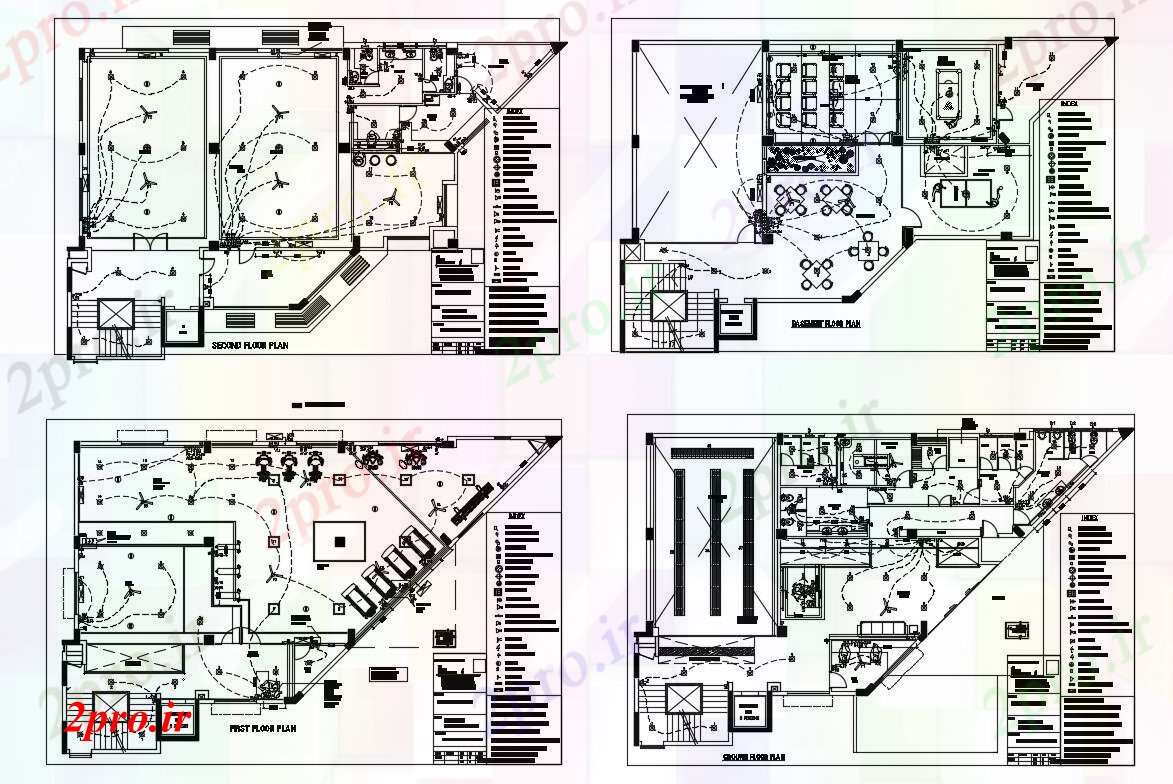 دانلود نقشه باشگاه خانه باشگاه تمام طبقات طرحی های الکتریکی طرحی های 14 در 26 متر (کد84092)