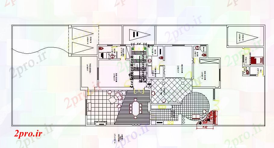 دانلود نقشه مسکونی  ، ویلایی ، آپارتمان  طرحی معماری جزئیات طرحی یک خانواده خانه (کد84170)