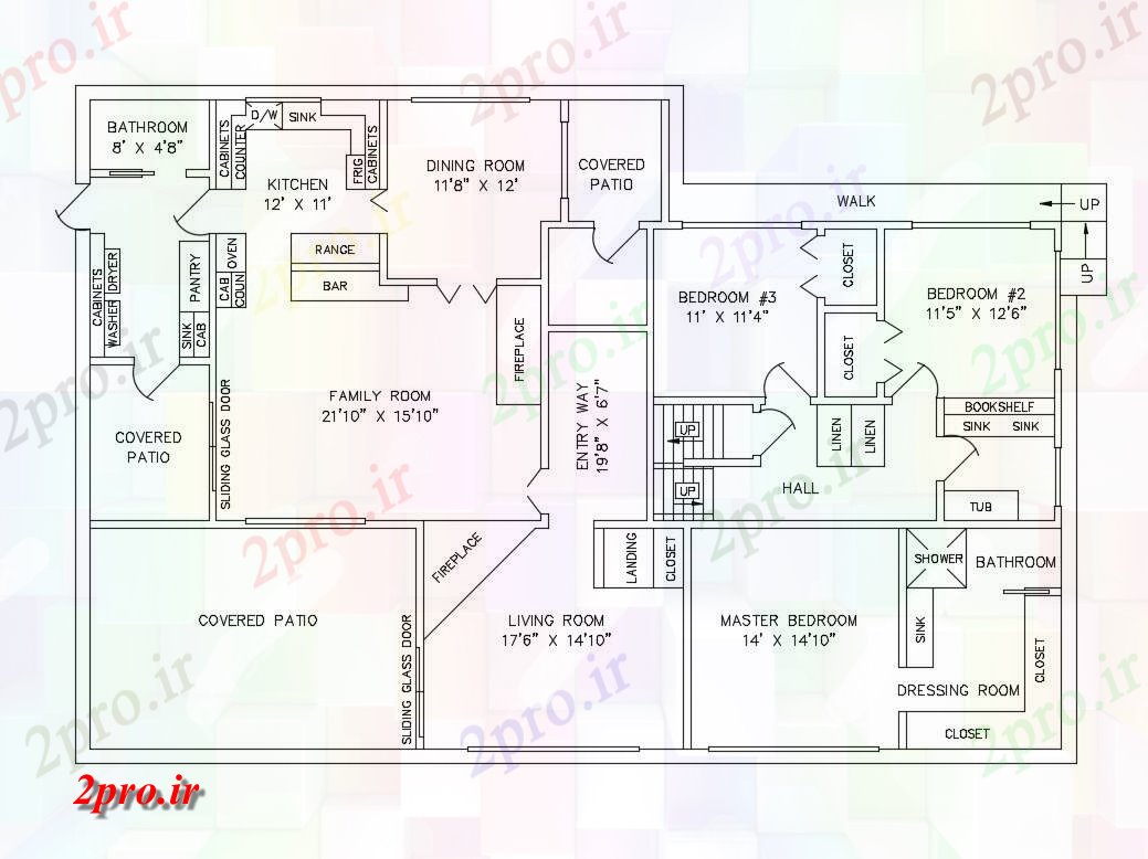 دانلود نقشه مسکونی  ، ویلایی ، آپارتمان  طرحی خانواده خانه و فریم طرح (کد84173)