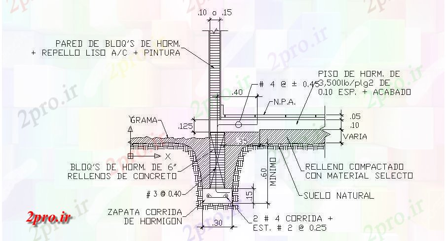 دانلود نقشه جزئیات ساخت و ساز جزئیات ساخت و ساز دیوار با  ستون طراحی جزئیات  (کد84281)