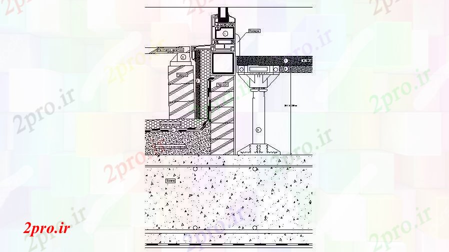 دانلود نقشه جزئیات ساخت و ساز پرده دیوار و دیوار انقباض عضله  ساخت و ساز طراحی جزئیات  (کد84324)