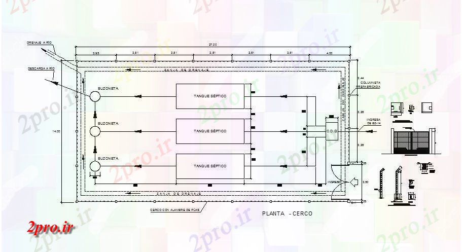 دانلود نقشه جزئیات ساختار طرحی نرده آهن و نصب و راه اندازی (کد84344)