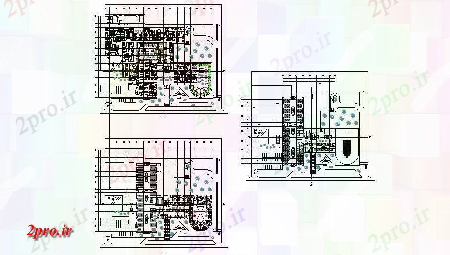 دانلود نقشه بیمارستان -  درمانگاه -  کلینیک بیمارستان منطقه طرحی طبقه  طراحی جزئیات (کد84361)