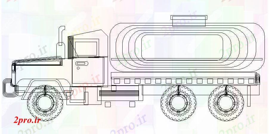 دانلود نقشه بلوک وسایل نقلیه مهندسی کامیون خودرو بلوک (کد84443)