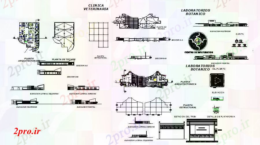 دانلود نقشه ساختمان دولتی ، سازمانی مرکز کنوانسیون ساخت جزئیات معماری پروژه 95 در 144 متر (کد84514)