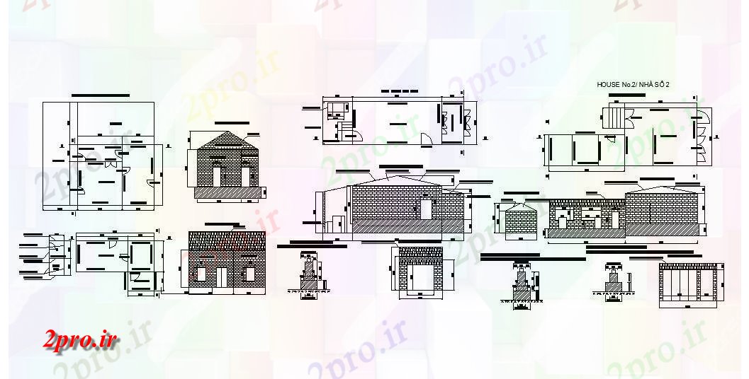 دانلود نقشه مسکونی ، ویلایی ، آپارتمان خانه های تک خانواده معماری دقیق پروژه 11 در 20 متر (کد84562)