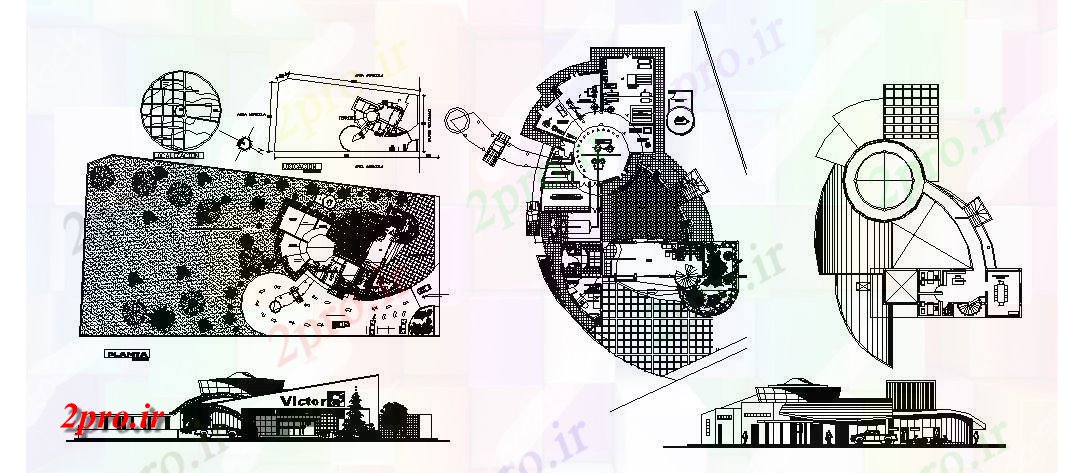 دانلود نقشه کارخانه صنعتی  ، کارگاه نما ساختمان کارخانه صنعتی ، بخش و طرحی طبقه جزئیات (کد84604)