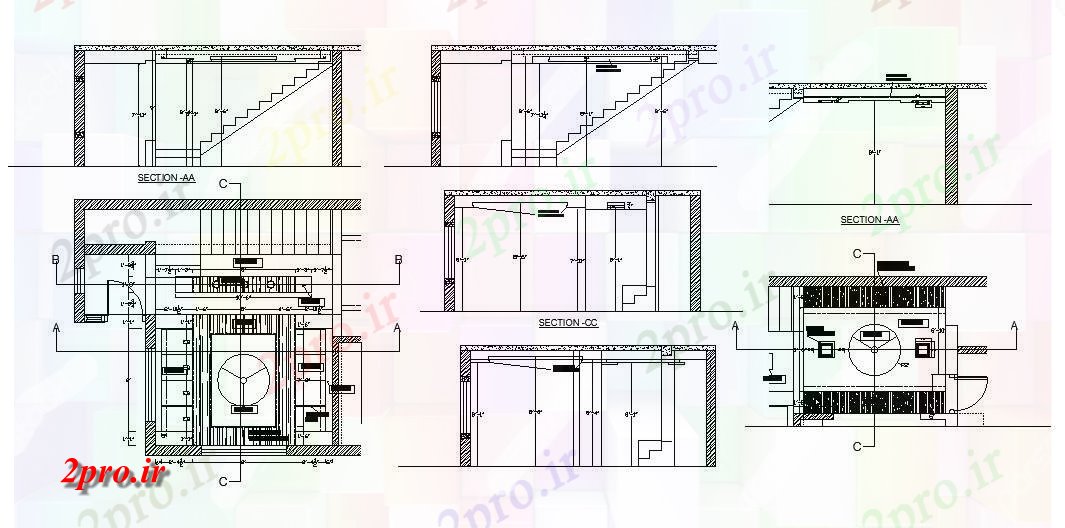 دانلود نقشه مسکونی ، ویلایی ، آپارتمان خانه سازنده بخش، طرحی فریم و خودکار جزئیات 72 در 79 متر (کد84776)