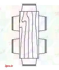 دانلود نقشه بلوک مبلمان شش صندلی میز ناهارخوری (کد84934)