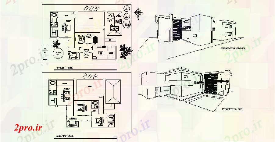 دانلود نقشه مسکونی ، ویلایی ، آپارتمان کوچک طرحی بندی صفحه اصلی 16 در 24 متر (کد85155)