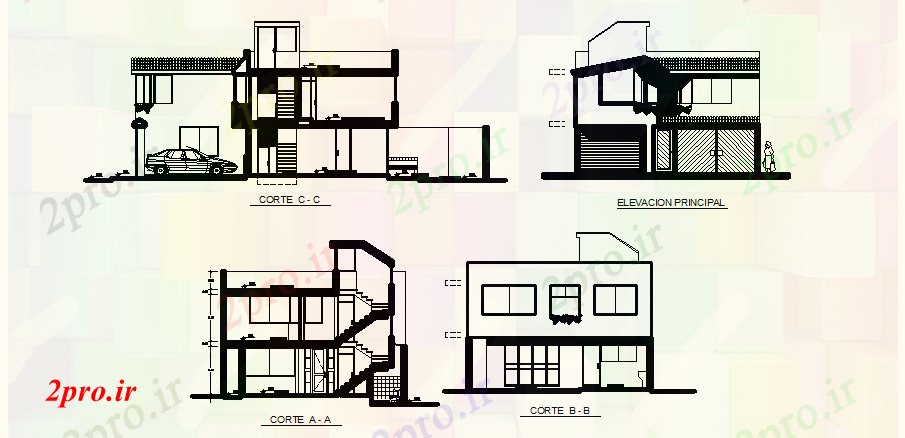 دانلود نقشه مسکونی  ، ویلایی ، آپارتمان  دان کوچک خانه طراحی (کد85156)