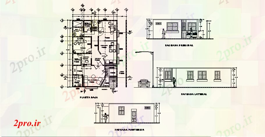 دانلود نقشه بیمارستان - درمانگاه - کلینیک طرحی معماری کلینیک 785mtr X 1200mtr با بخش و نما 8 در 12 متر (کد85169)