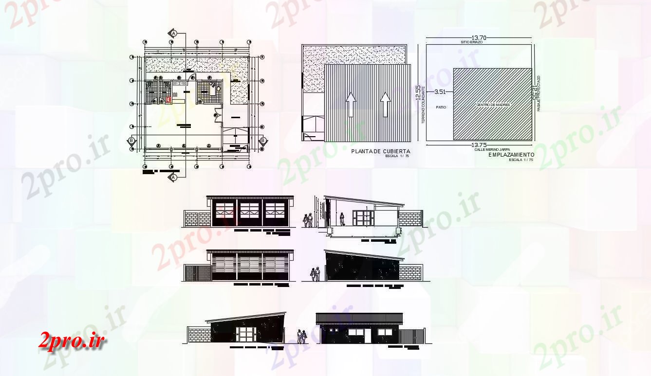 دانلود نقشه مسکونی ، ویلایی ، آپارتمان صفحه اصلی برنامه 9 در 10 متر (کد85200)