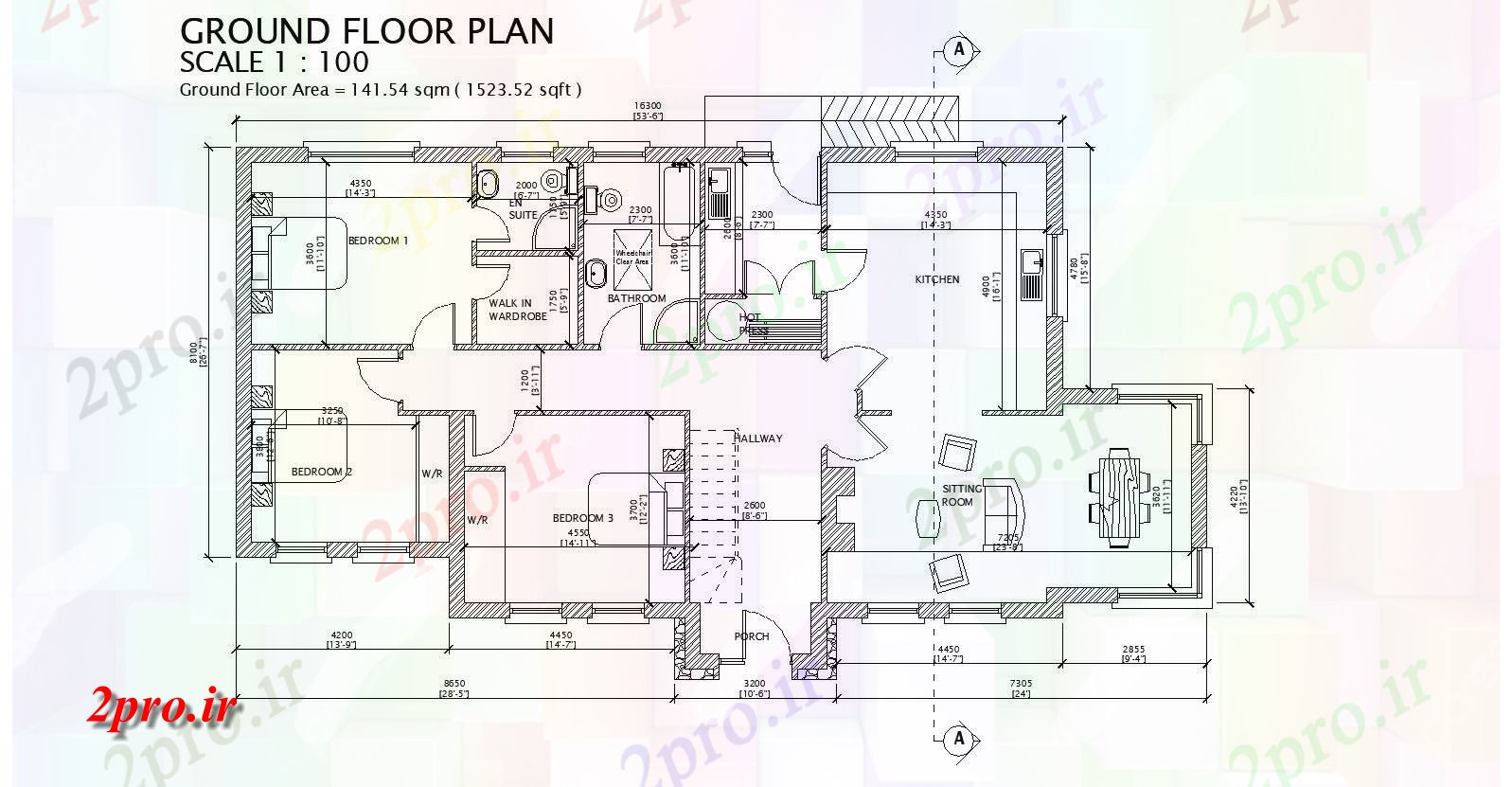 دانلود نقشه مسکونی ، ویلایی ، آپارتمان طبقه همکف خانه طراحی 10 در 19 متر (کد85205)