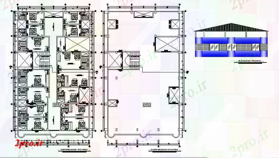 دانلود نقشه مسکونی ، ویلایی ، آپارتمان از هتل 15mtr X 25mtr با نما جلو 15 در 26 متر (کد85362)