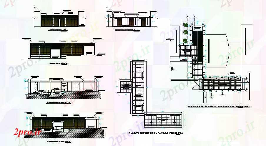 دانلود نقشه مسکونی  ، ویلایی ، آپارتمان  طرحی معماری ساختمان با نما های مختلف (کد85546)