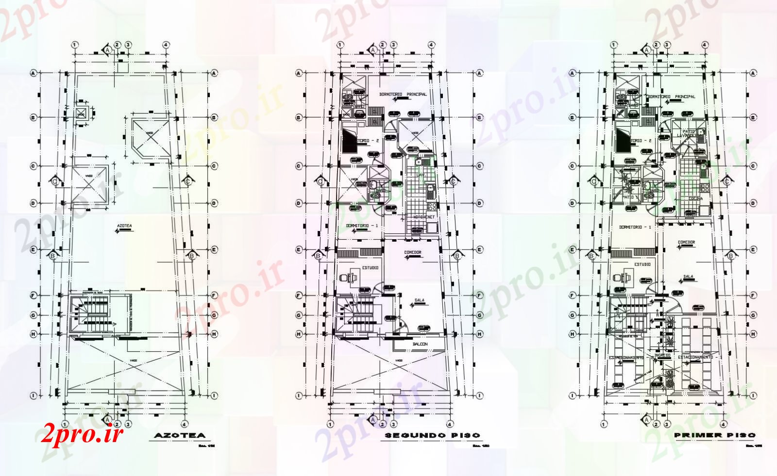 دانلود نقشه مسکونی ، ویلایی ، آپارتمان طرحی خانه 740mtr X 2000mtr با ابعاد جزئیات 14 در 40 متر (کد85582)